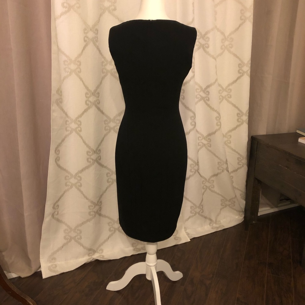 Calvin Klein classic black sheath dress - Picture 2 of 4